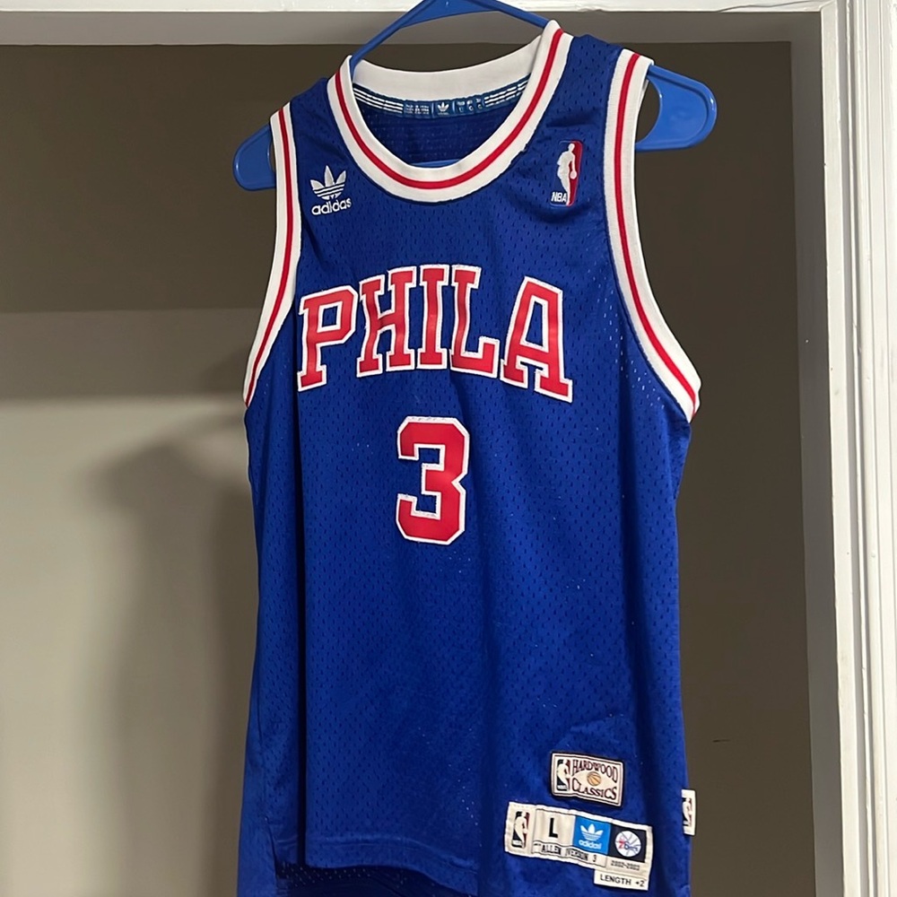 VINTAGE Allen Iverson Hardwood Classic Sixers Jersey